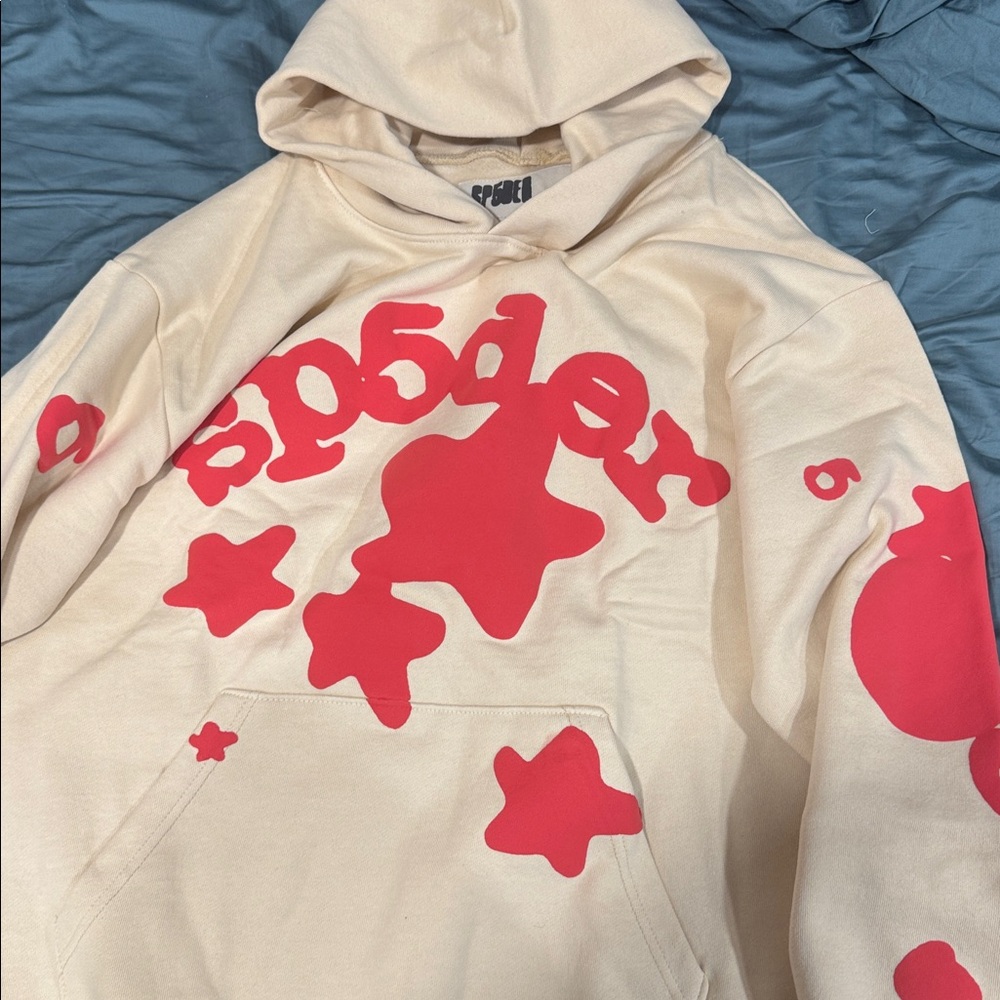 Sp5der Beluga Cream hoodie